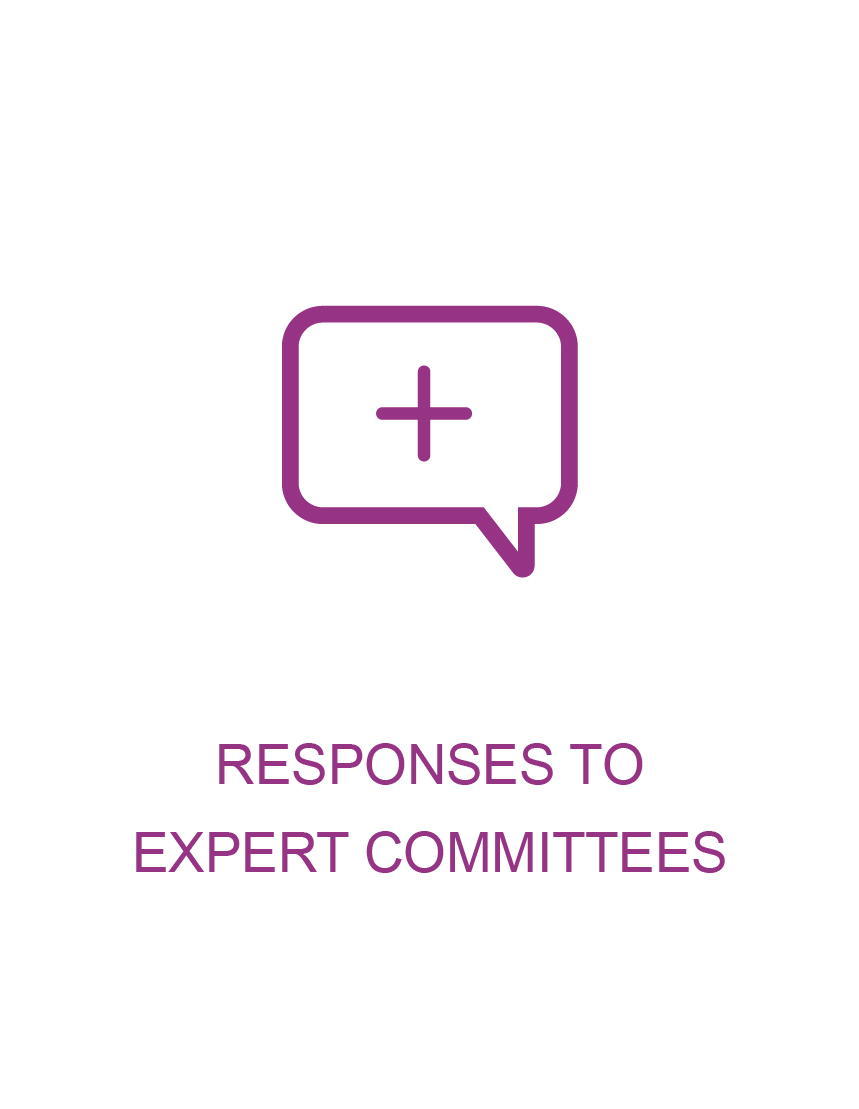 Response to Expert Comittees